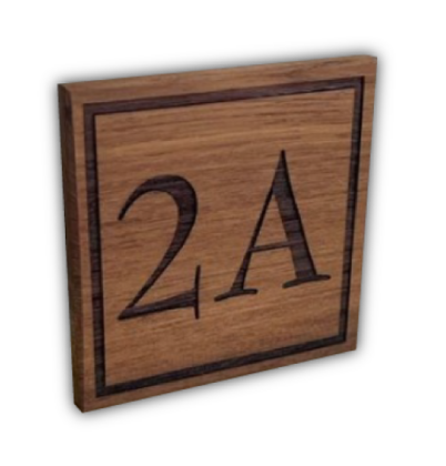 Hausnummern Holz
