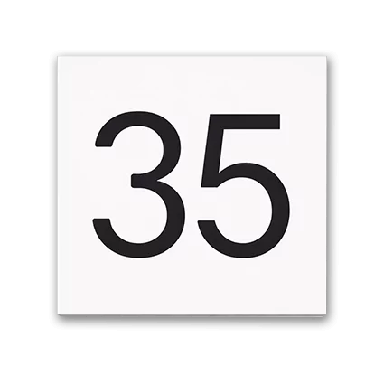 Hausnummern Kunststoff