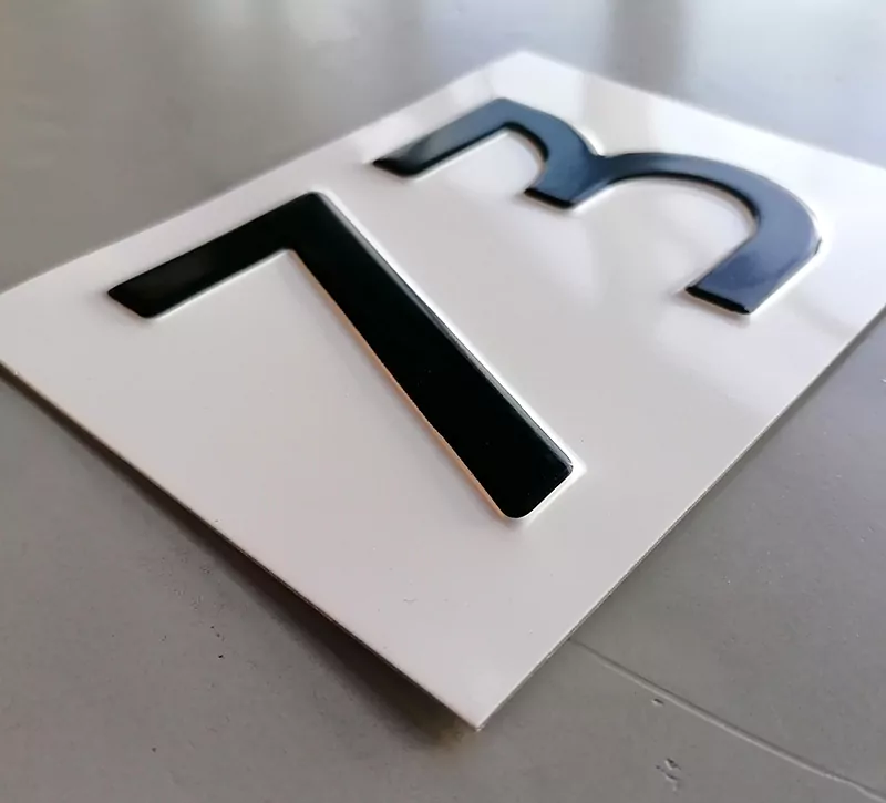 Hausnummernschild Aluminium Standard gepresst NEN-1774 – Bild 2