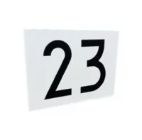 Hausnummernschild Standard Kunststoff graviert NEN-1774
